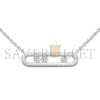 MESSIKA MOVE CLASSIQUE CISELÉ NECKLACE WHITE GOLD DIAMOND NECKLACE 14667-WG