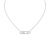 MESSIKA MOVE CLASSIQUE CISELÉ NECKLACE WHITE GOLD DIAMOND NECKLACE 14667-WG