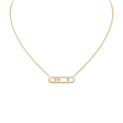MESSIKA MOVE CLASSIQUE CISELÉ NECKLACE YELLOW GOLD DIAMOND NECKLACE 14667-YG