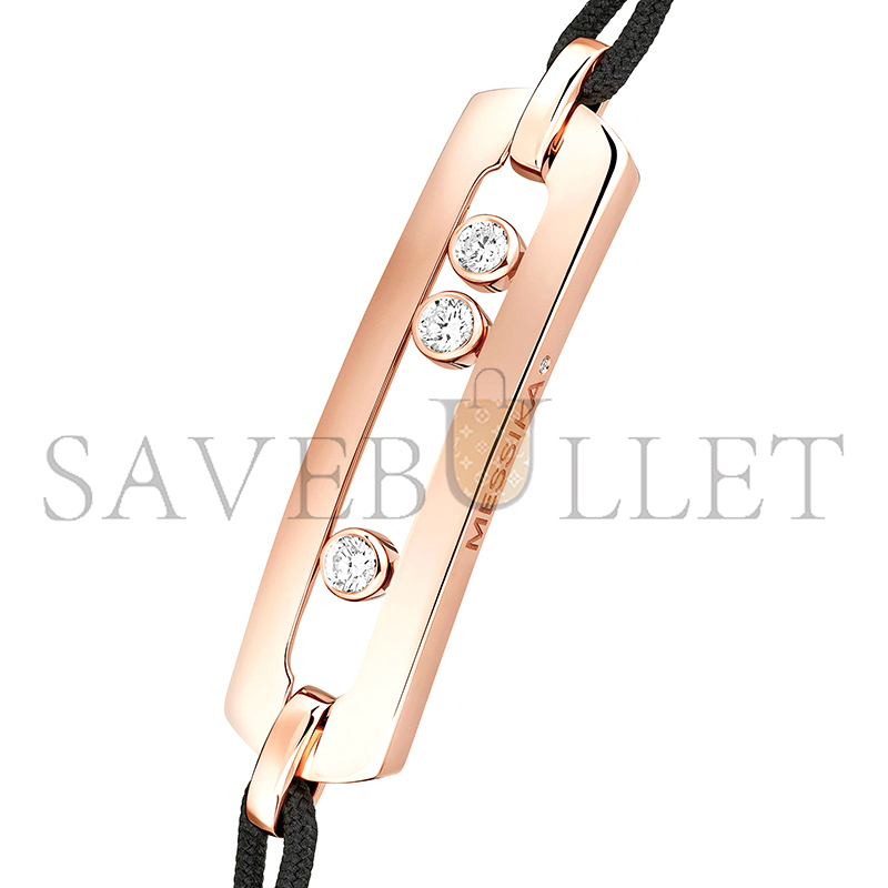 MESSIKA MOVE CORD BRACELET LARGE PINK GOLD DIAMOND BRACELET 05311-PG MESSIKA MOVE CORD BRACELET LARGE PINK GOLD DIAMOND BRACELET 05311-PG