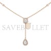 MESSIKA MY TWIN TIE NECKLACE 2X 0.10CT PINK GOLD DIAMOND NECKLACE 06693-PG MESSIKA MY TWIN TIE NECKLACE 2X 0.10CT PINK GOLD DIAMOND NECKLACE 06693-PG