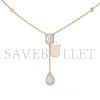 MESSIKA MY TWIN TIE NECKLACE 2X 0.10CT PINK GOLD DIAMOND NECKLACE 06693-PG MESSIKA MY TWIN TIE NECKLACE 2X 0.10CT PINK GOLD DIAMOND NECKLACE 06693-PG