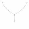 MESSIKA MY TWIN TIE NECKLACE 2X 0.10CT WHITE GOLD DIAMOND NECKLACE 06693-WG MESSIKA MY TWIN TIE NECKLACE 2X 0.10CT WHITE GOLD DIAMOND NECKLACE 06693-WG