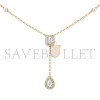 MESSIKA MY TWIN TIE NECKLACE 2X 0.10CT YELLOW GOLD DIAMOND NECKLACE 06693-YG