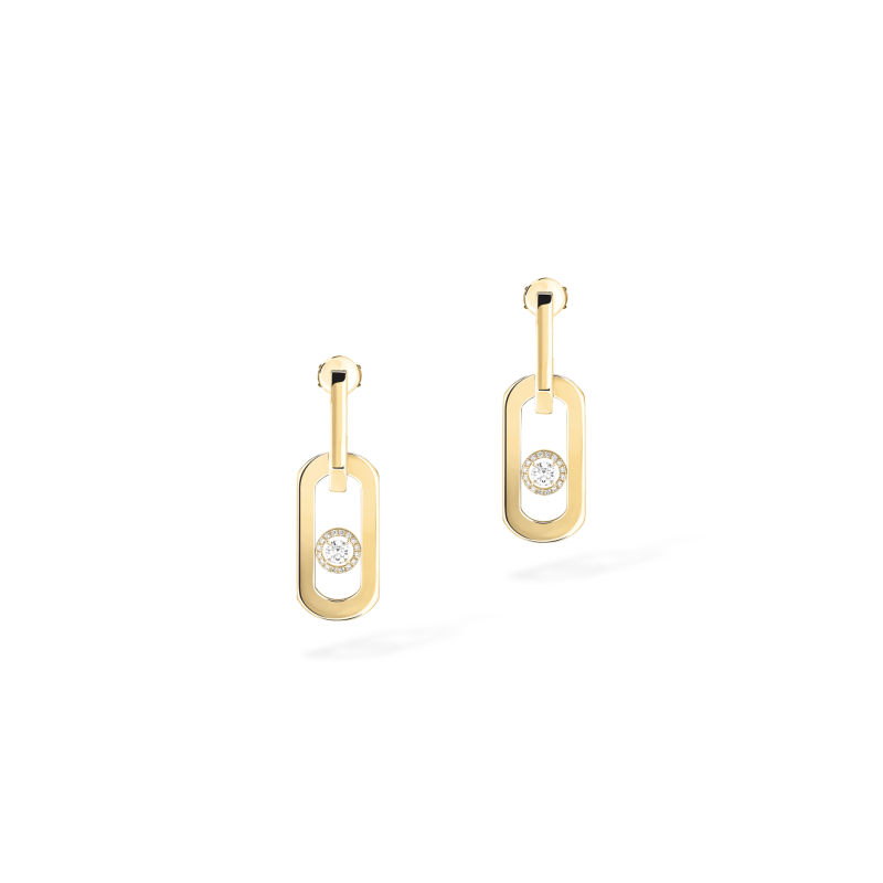 MESSIKA SO MOVE XL PENDANT EARRINGS YELLOW GOLD DIAMOND EARRINGS 13132-YG MESSIKA SO MOVE XL PENDANT EARRINGS YELLOW GOLD DIAMOND EARRINGS 13132-YG