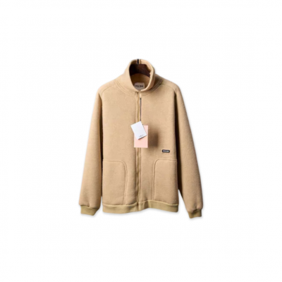 MIU MIU COTTON FLEECE ZIPPER BLOUSON JACKET ML1369 MIU MIU COTTON FLEECE ZIPPER BLOUSON JACKET ML1369