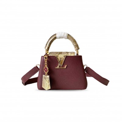 LOUIS VUITTON CAPUCINES MINI N89369 (21*14*8cm) LOUIS VUITTON CAPUCINES MINI N89369 (21*14*8cm)