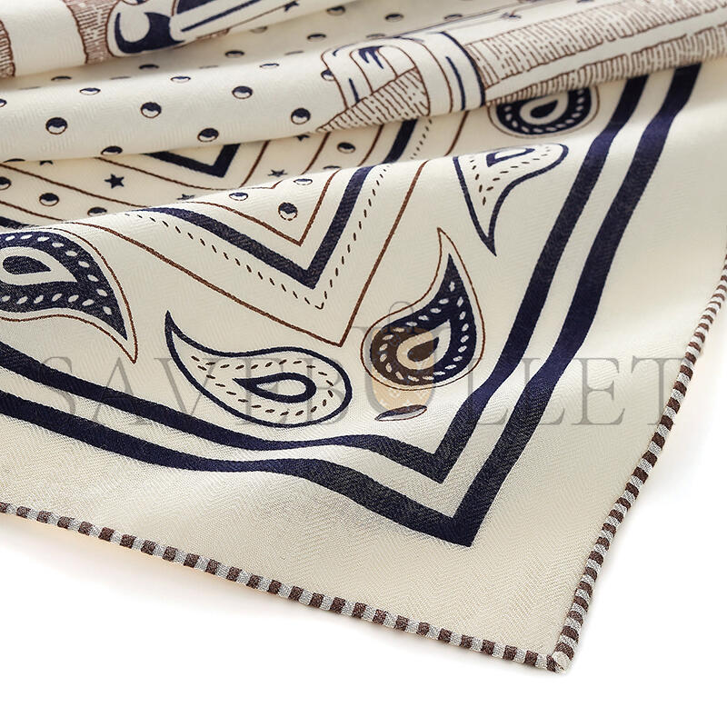 HERMES SCARF MORS A JOUETS BANDANA SHAWL 140 H244354S (135*136cm)