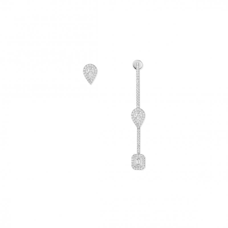 MESSIKA MY TWIN HOOK AND STUD EARRINGS 3X 0.10CT 07224