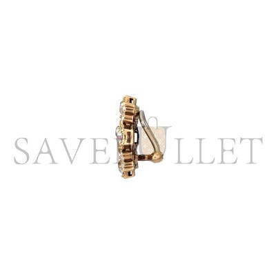 GUCCI DOUBLE G CRYSTAL FLOWER EARRINGS IN ANTIQUE GOLD TONE 753787 GUCCI DOUBLE G CRYSTAL FLOWER EARRINGS IN ANTIQUE GOLD TONE 753787