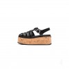 PRADA RUBBER WEDGE PLATFORM SANDALS 1X853M