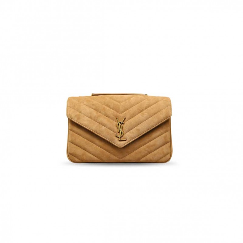 YSL LOULOU MATELASSÉ SUEDE SHOULDER BAG 803541 (32*22*10cm)