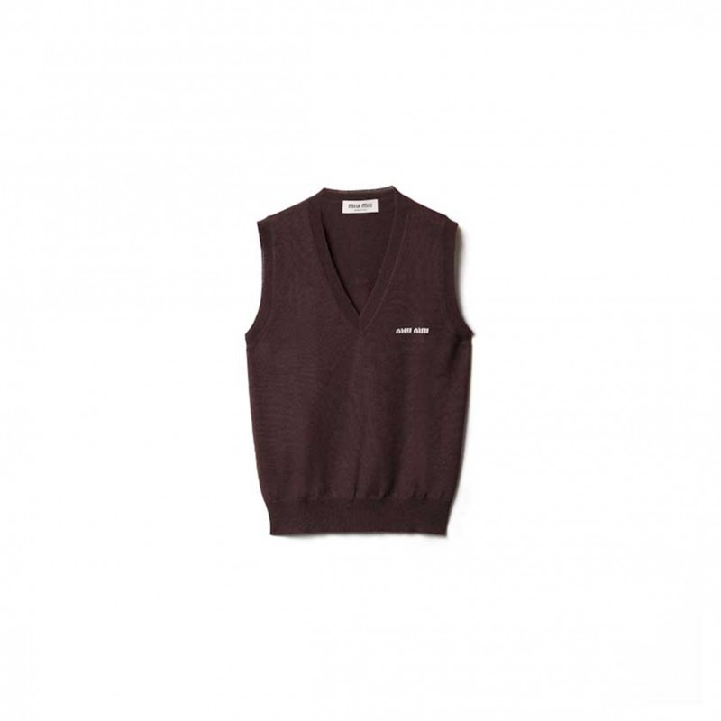 MIU MIU WOOL SWEATER VEST MMV209 MIU MIU WOOL SWEATER VEST MMV209