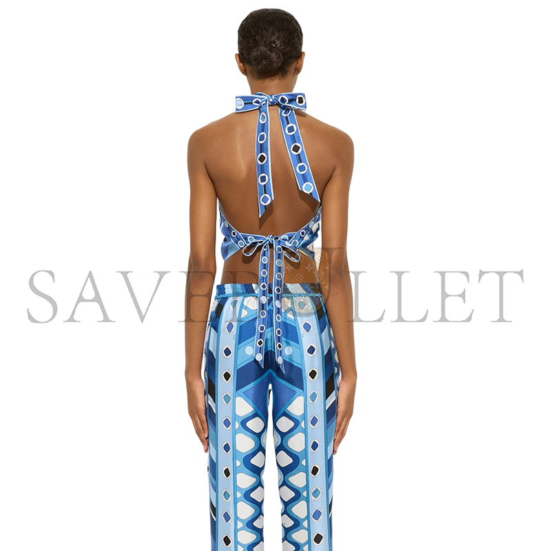 PUCCI VIVARA PRINT SLEEVELESS TOP 5URM035U730P10 PUCCI VIVARA PRINT SLEEVELESS TOP 5URM035U730P10