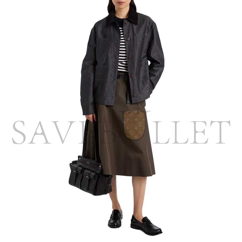 PRADA ROUTE LEATHER TOTE BAG (39*21*15cm)