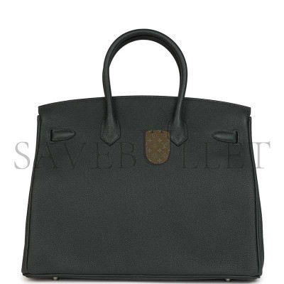 HERMÈS MASTER BIRKIN 35 VERT FONCE TOGO PALLADIUM HARDWARE (35*25*18cm) 