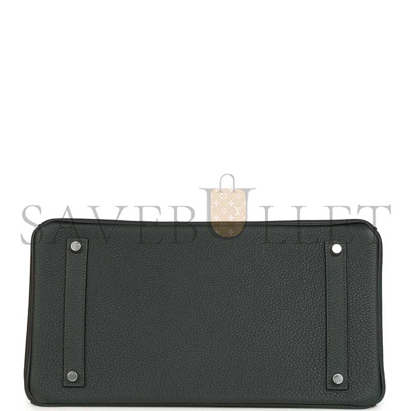 HERMÈS MASTER BIRKIN 35 VERT FONCE TOGO PALLADIUM HARDWARE (35*25*18cm) 