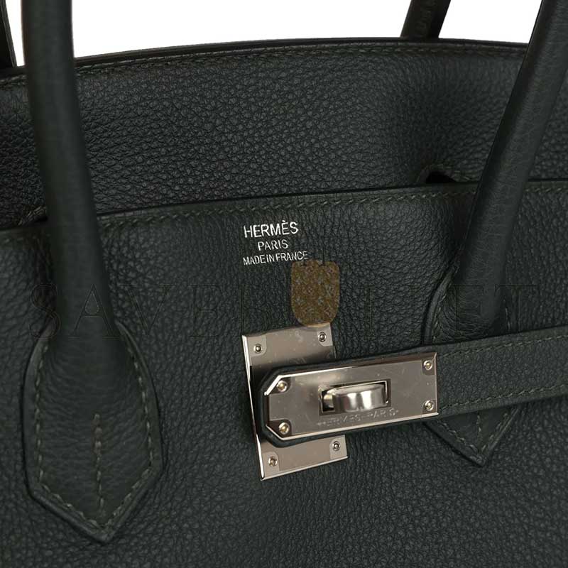 HERMÈS MASTER BIRKIN 35 VERT FONCE TOGO PALLADIUM HARDWARE (35*25*18cm) 