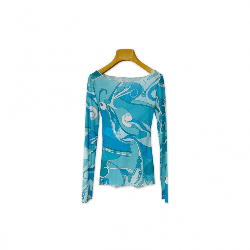 PUCCI ORCHIDEE SHEER TOP