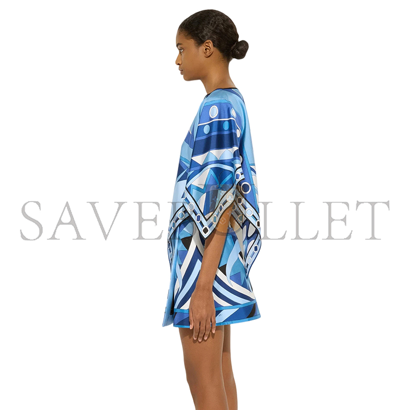 PUCCI VIVARA PRINT CAPE BLOUSE 5URM985U816P22 PUCCI VIVARA PRINT CAPE BLOUSE 5URM985U816P22
