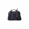 CHANEL CAVIAR QUILTED SMALL CC FILIGREE VANITY CASE NAVY BLACK (16*12*7cm) 