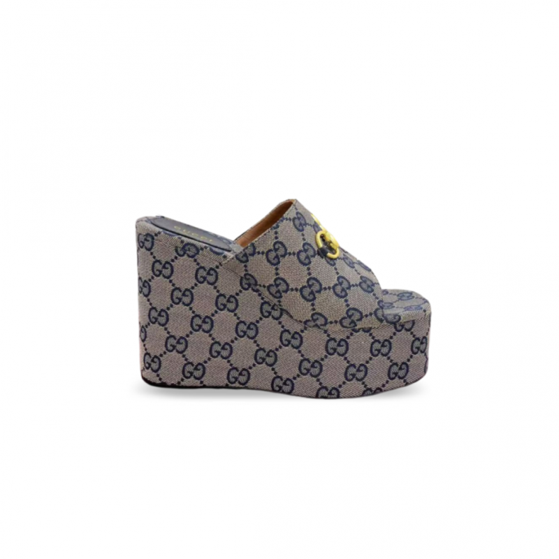 GUCCI WOMEN'S HORSEBIT WEDGE SANDALS