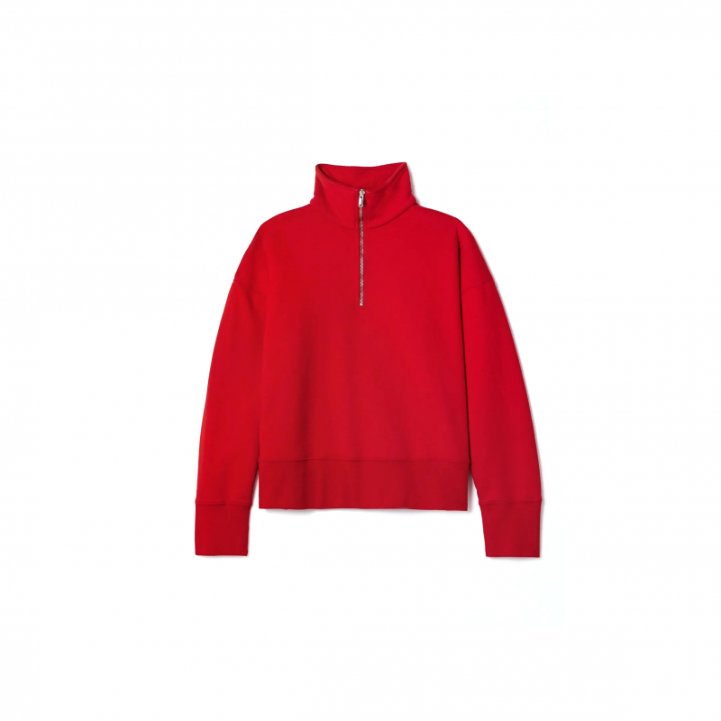 THE ROW HALF-ZIP HOODIE