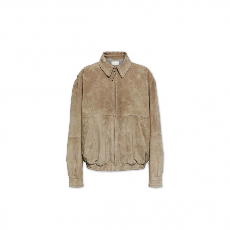 THE ROW RONAN SUEDE BOMBER JACKET