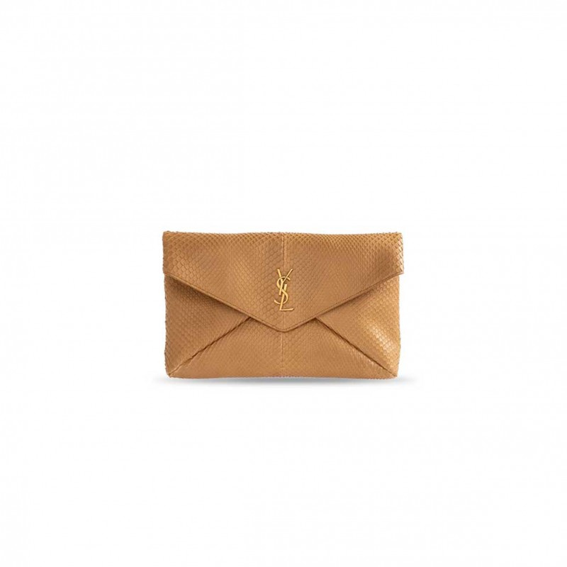 YSL CASSANDRE LARGE ENVELOPE CLUTCH 'TOPAZ YELLOW' 769307 (29.5*18*4.5cm)