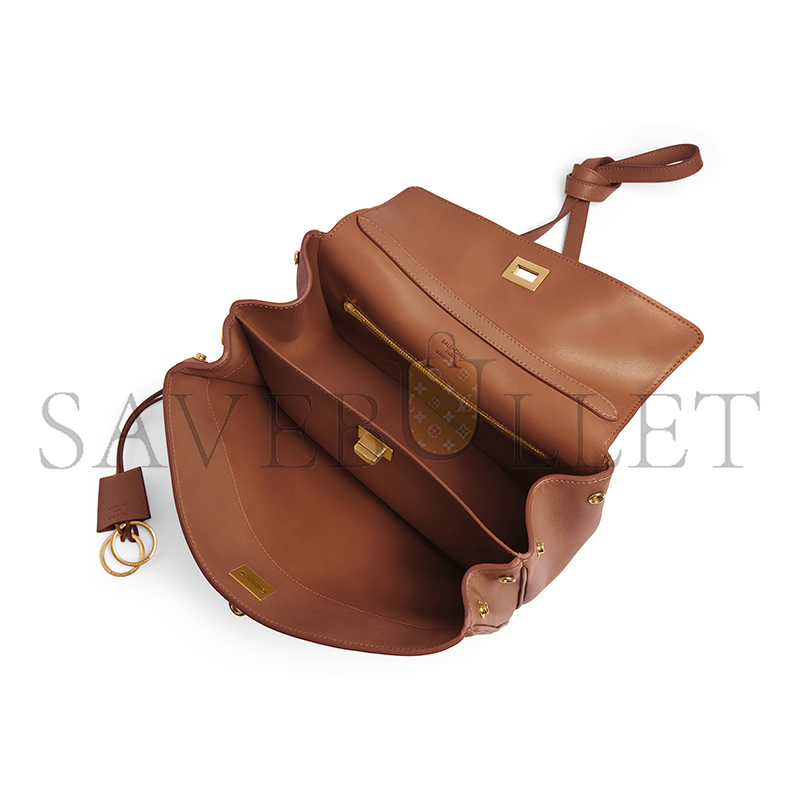BALENCIAGA WOMEN'S RODEO HANDBAG SMALL IN NEW TAN 7897792AA4V2237 (27*20*10cm) BALENCIAGA WOMEN'S RODEO HANDBAG SMALL IN NEW TAN 7897792AA4V2237 (27*20*10cm)