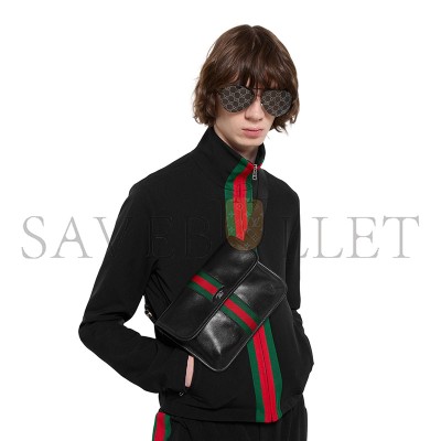 GUCCI WEB TRADEMARK SMALL BELT BAG ‎867032 (24*17*3.5cm)