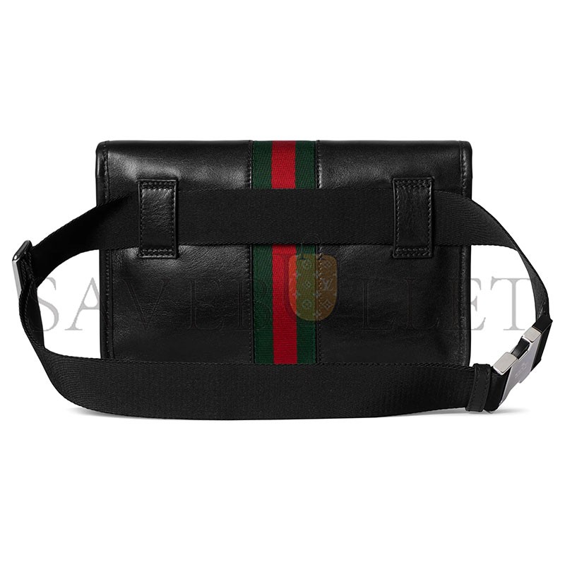 GUCCI WEB TRADEMARK SMALL BELT BAG ‎867032 (24*17*3.5cm)