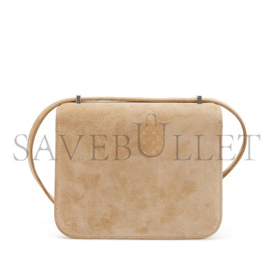 HERMES CONSTANCE 18 BEIGE VEAU DOBLIS SUEDE PALLADIUM HARDWARE (18*15*4cm) HERMES CONSTANCE 18 BEIGE VEAU DOBLIS SUEDE PALLADIUM HARDWARE (18*15*4cm)