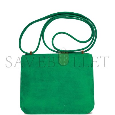 HERMES MASTER CONSTANCE 18 CACTUS DOBLIS SUEDE GOLD HARDWARE (18*15*4cm) HERMES MASTER CONSTANCE 18 CACTUS DOBLIS SUEDE GOLD HARDWARE (18*15*4cm)