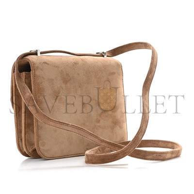 HERMES MASTER CONSTANCE 18 MARRON GLACE VEAU DOBLIS SUEDE PALLADIUM HARDWARE (18*15*4cm) HERMES MASTER CONSTANCE 18 MARRON GLACE VEAU DOBLIS SUEDE PALLADIUM HARDWARE (18*15*4cm)
