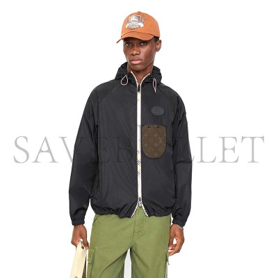 BURBERRY CHECKERED TRIM NYLON HOODED JACKET 81203691 BURBERRY CHECKERED TRIM NYLON HOODED JACKET 81203691