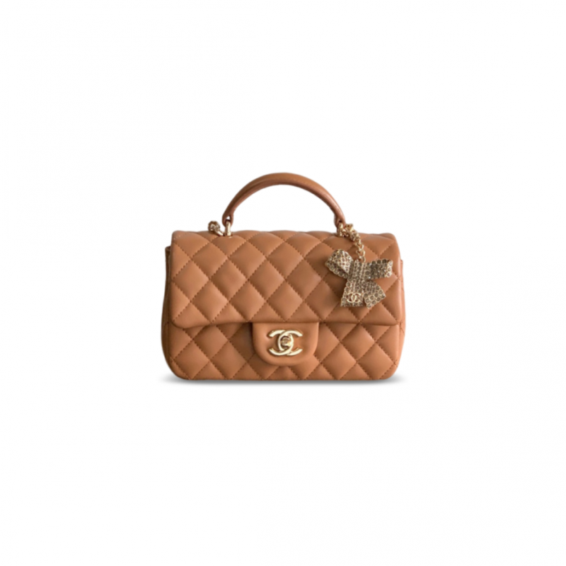 CHANEL MASTER MINI FLAP TOP HANDLE BAG AS2431 (20*13*9cm)
