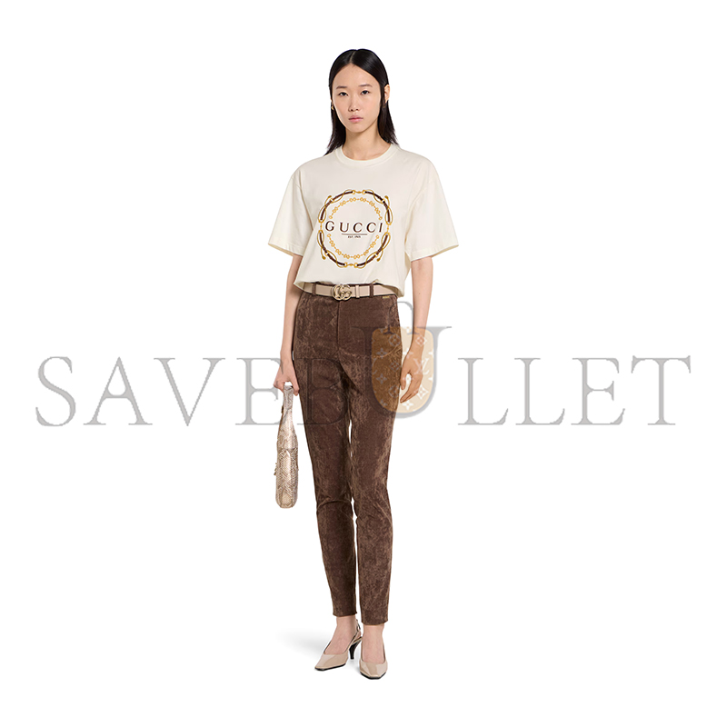 GUCCI COTTON JERSEY T-SHIRT WITH PRINT 837959 GUCCI COTTON JERSEY T-SHIRT WITH PRINT 837959