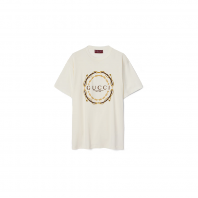 GUCCI COTTON JERSEY T-SHIRT WITH PRINT 837959