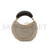 CHLOÉ SUMMER BANANA MINI HOBO BAG IN METALLIC CROCHET CH26SP921R34 (26*15.5*2cm)