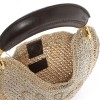 CHLOÉ SUMMER BANANA MINI HOBO BAG IN METALLIC CROCHET CH26SP921R34 (26*15.5*2cm)
