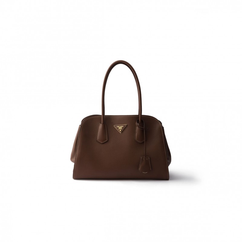 PRADA MEDIUM LEATHER TOTE BAG 1BG606 (34*23*14cm) PRADA MEDIUM LEATHER TOTE BAG 1BG606 (34*23*14cm)
