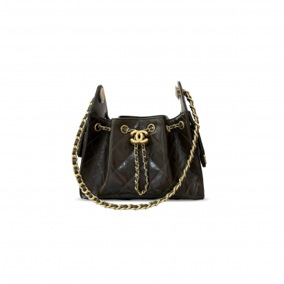 CHANEL MASTER 25 MINI HANDBAG OIL-WAXED CALFSKIN AS5631 (22*20*12.5cm)