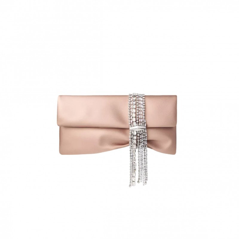 JIMMY CHOO ZANDRA EVENING BAG IN BEIGE ZANDRADUR0C3537 (30*15.5*2.5cm) 