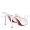 CHRISTIAN LOUBOUTIN DOLLY METALLIC LEATHER MULES 100 MM 