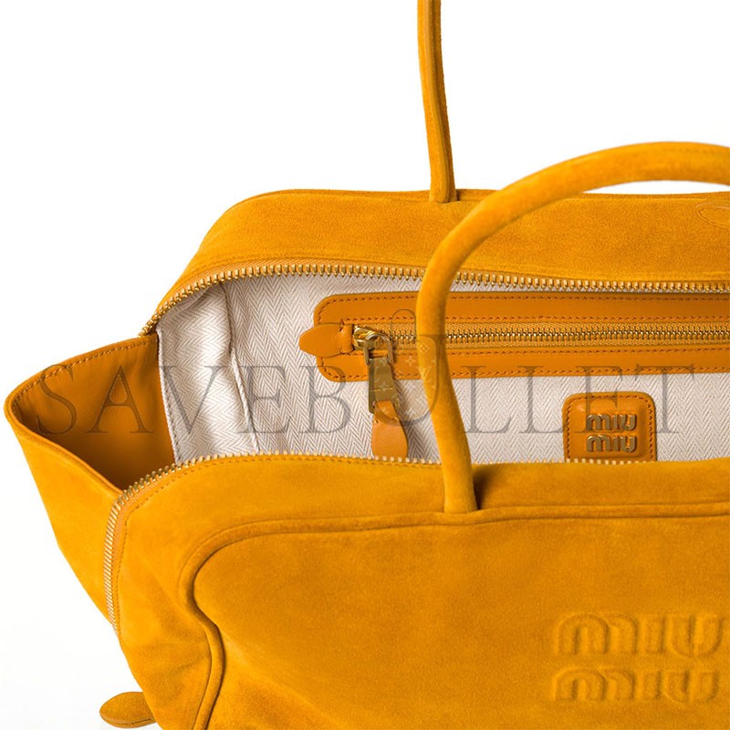 MIU MIU SUEDE BEAU BAG 5BB117 (34*23*10cm) MIU MIU SUEDE BEAU BAG 5BB117 (34*23*10cm)