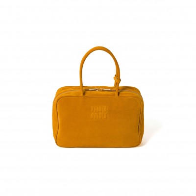 MIU MIU SUEDE BEAU BAG 5BB117 (34*23*10cm)