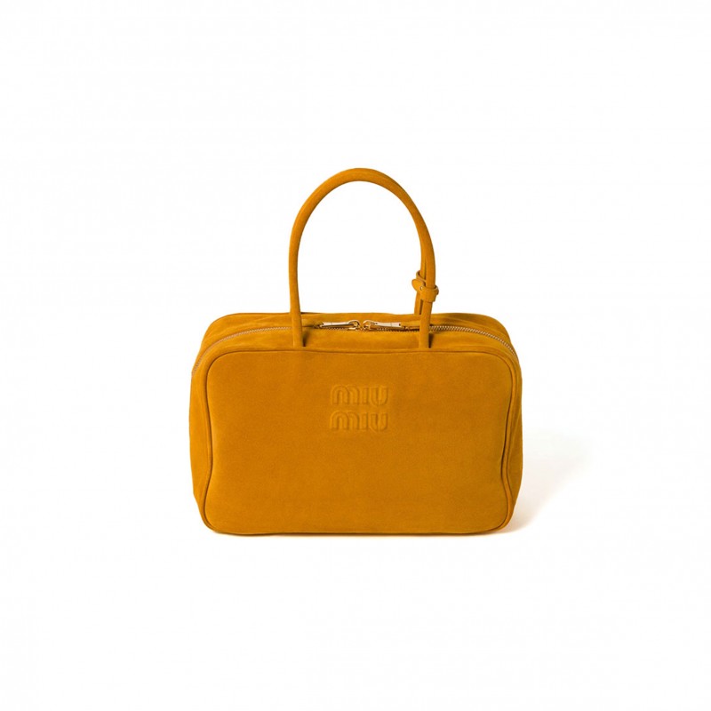 MIU MIU SUEDE BEAU BAG 5BB117 (34*23*10cm) MIU MIU SUEDE BEAU BAG 5BB117 (34*23*10cm)
