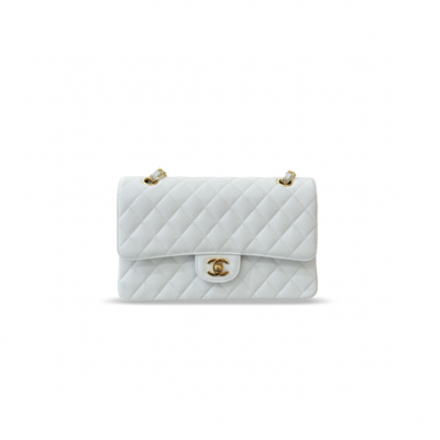 CHANEL MASTER MEDIUM CLASSIC FLAP LIGHT GOLD BUCKLE (25.5*15.5*6.5cm)