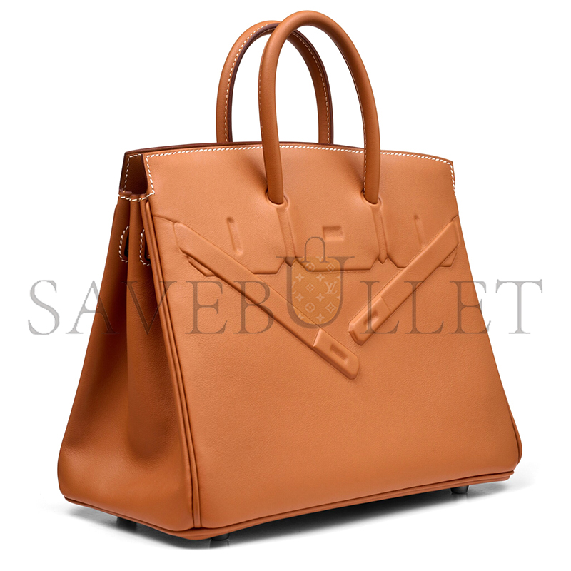 HERMES MASTER BIRKIN 25 SHADOW GOLD SWIFT (25*20*13cm)